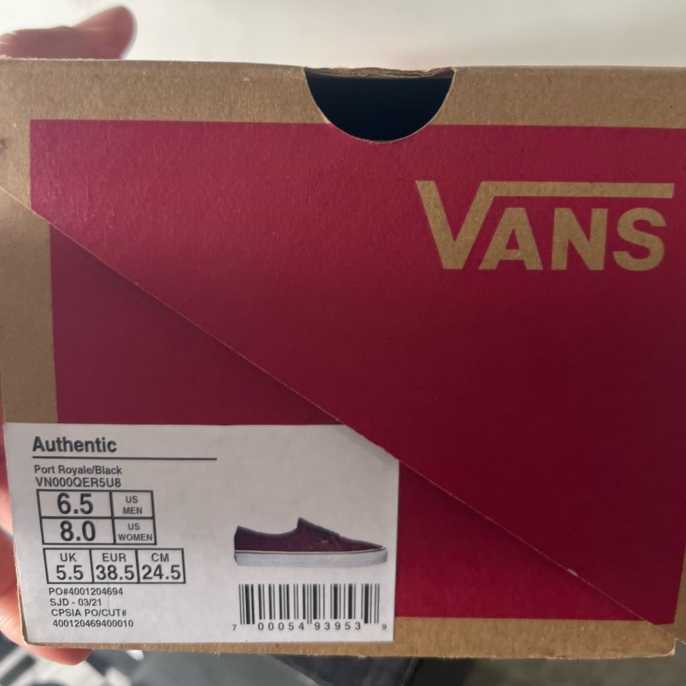 Vans Port Royale and Black Authentic Sneakers